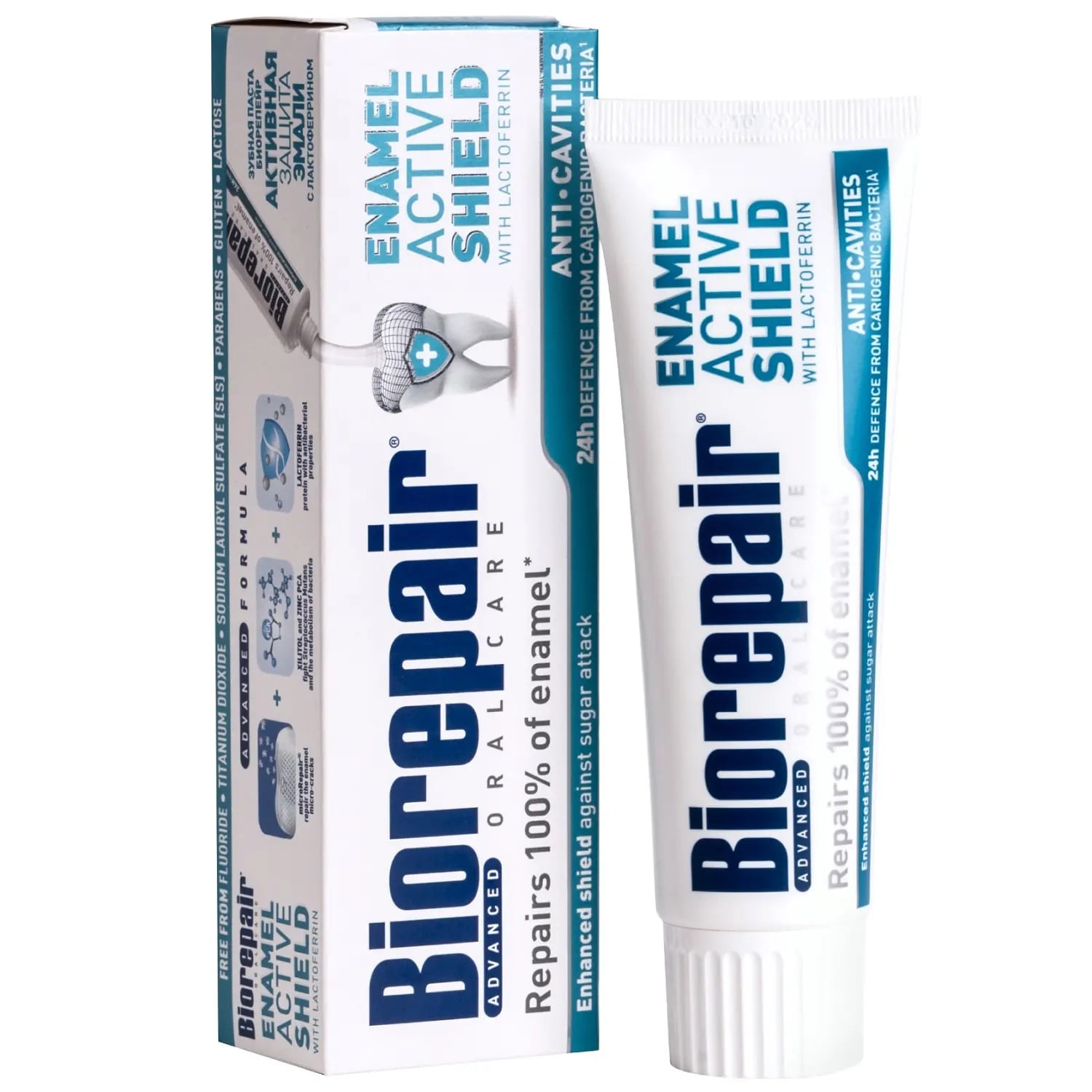 Active Shield Toothpaste Repairs 100% of Enamel 75 ml